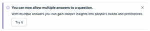 Allow Multiple Responses to Instant Form Questions
